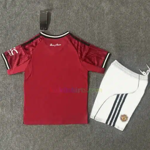 Manchester United Home Kit Kids 202526 (1) back