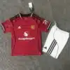 Manchester United Home Kit Kids 202526 (2) front