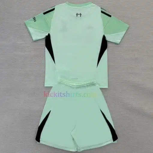 Liverpool Goalkeeper Kit Kids 202526 light green (1) back
