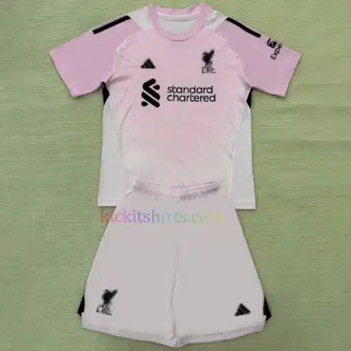 Liverpool Goalkeeper Kit Kids 202526 -light pink (1) front