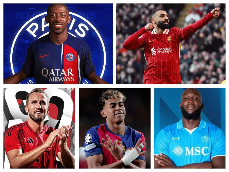 when will the 2425 season end - 5 top leagues player star